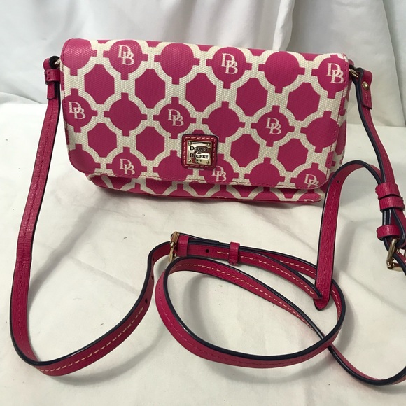 Dooney & Bourke Sanibel Hot Pink Crossbody EUC